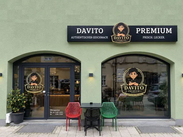 Ladenfront von DaVito Premium in der Salzstraße 8, Memmingen